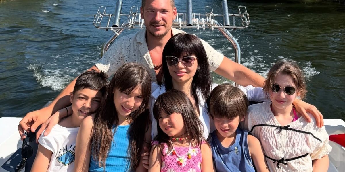 Călin Donca și familia sa