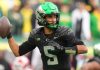 QB Dante Moore opts against NFL draft, returning to Oregon