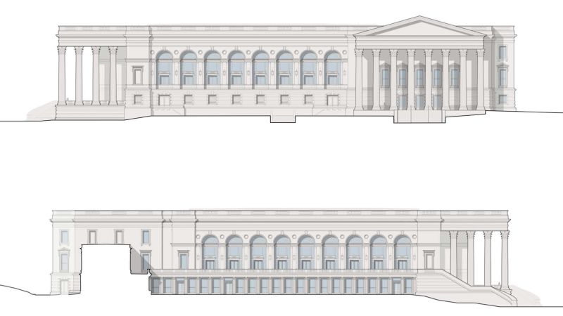 Architect submits most-detailed renderings so far for White House ballroom