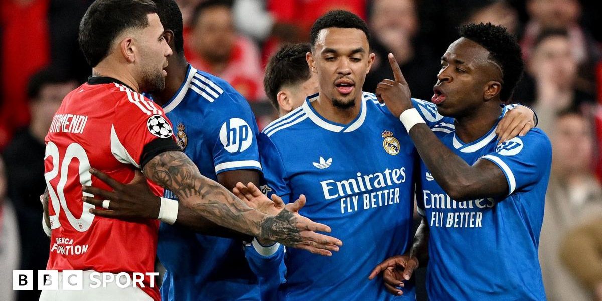 Champions League LIVE: Real Madrid beat Benfica in match halted for alleged racist abuse
