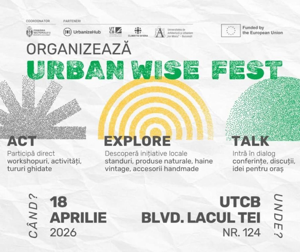 UrbanWise în Sectorul 2: Primăria vrea un București mai verde