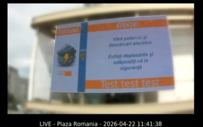 Alerte în București și 17 orașe: Panourile digitale, gata în minut
