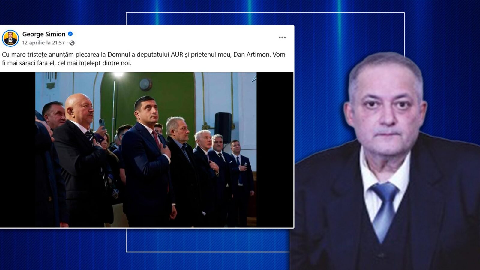 Deputatul AUR Dan Cristian Artimon a murit chiar în ziua de Paști Dan Cristian Artimon, deputat din partea AUR, a încetat din viață în ziua de Paști