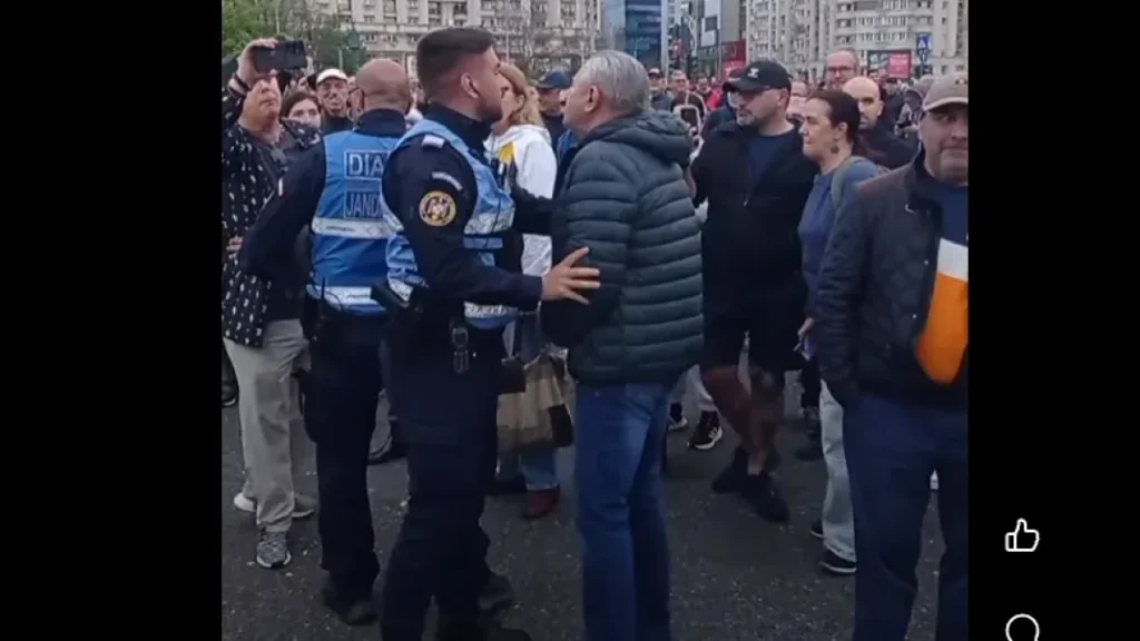 Un incident neașteptat a avut loc în Piața Victoriei, unde susținătorii premierului Ilie Bolojan s-au adunat pentru un protest