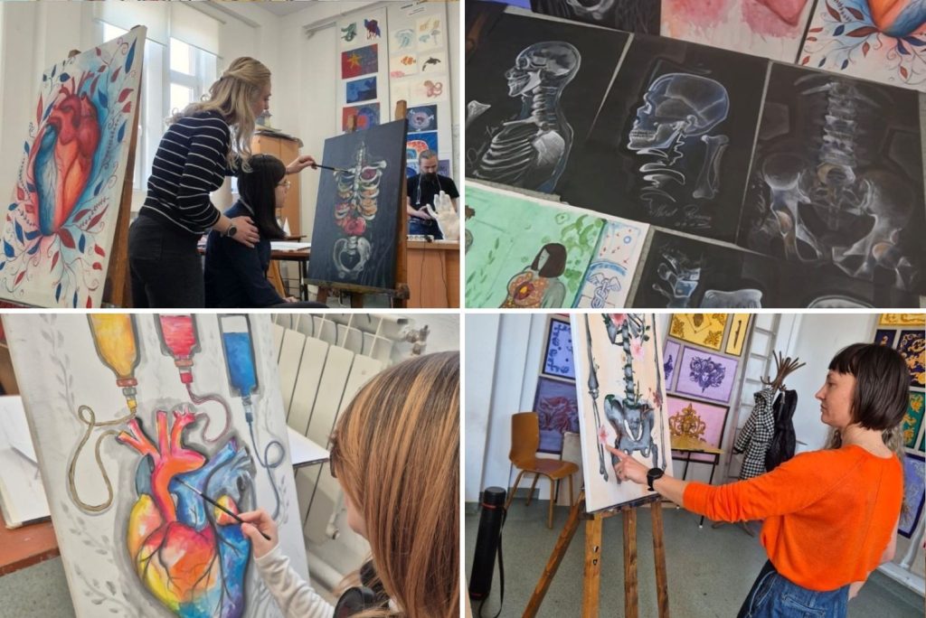 Expoziție de pictură despre medicină la SJU Buzău: artă și vindecare