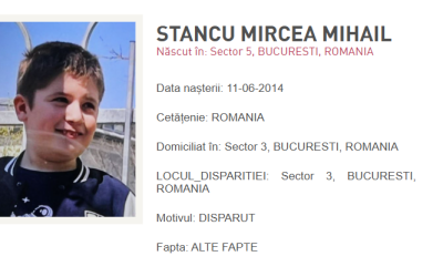 Găsit! Copilul de 11 ani dispărut în București, Sectorul 3
