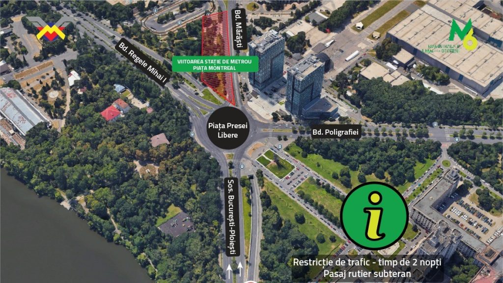 Restricții SERIOASE în Pasajul Piața Presei Libere din București