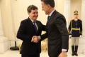 Președintele României, Nicușor Dan, a avut o întâlnire de lucru cu Secretarul General al NATO, Mark Rutte, și cu președintele Poloniei, Karol Nawrocki, la București, înaintea summitului formatului B9