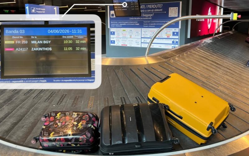 AI la Otopeni: Estimează sosirea bagajelor pe bandă