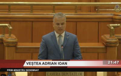 Guvernul Veștea, respins în Parlament; 212 voturi insuficiente