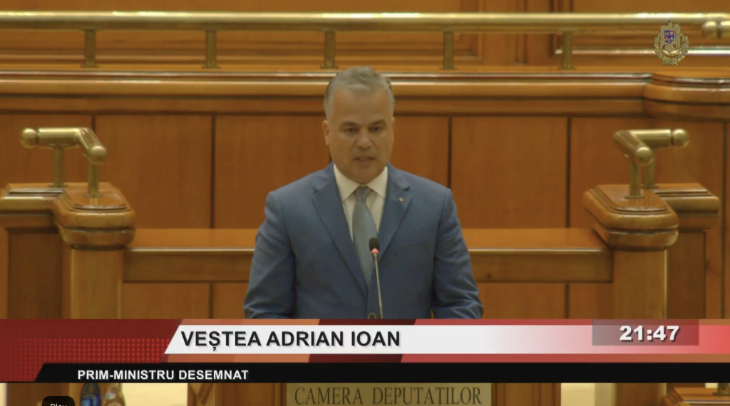 Guvernul Veștea, respins în Parlament; 212 voturi insuficiente