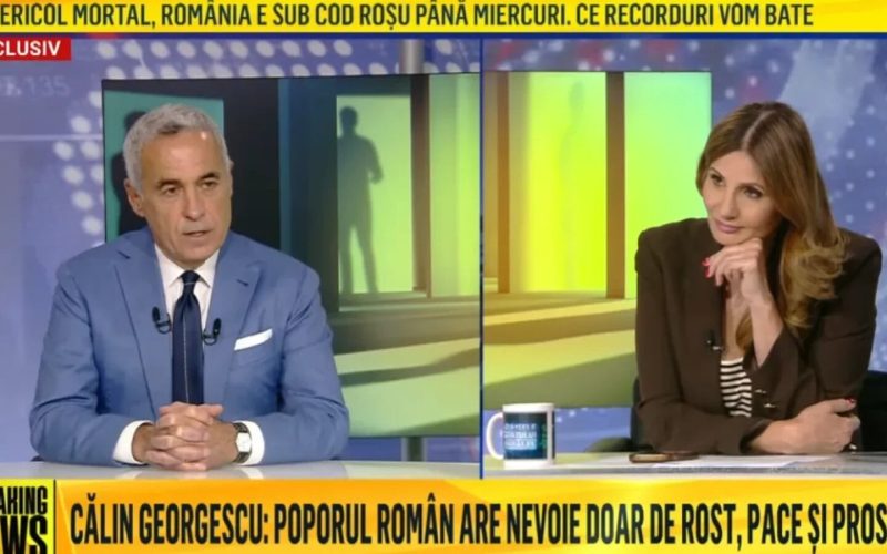 Călin Georgescu a criticat-o vehement pe Anca Alexandrescu, moderatoarea emisiunii de la Realitatea Plus, în direct, după ce aceasta a admis că l-a susținut pe Adrian Veștea în criza politică, invocând dorința de a-l bloca pe Ilie Bolojan