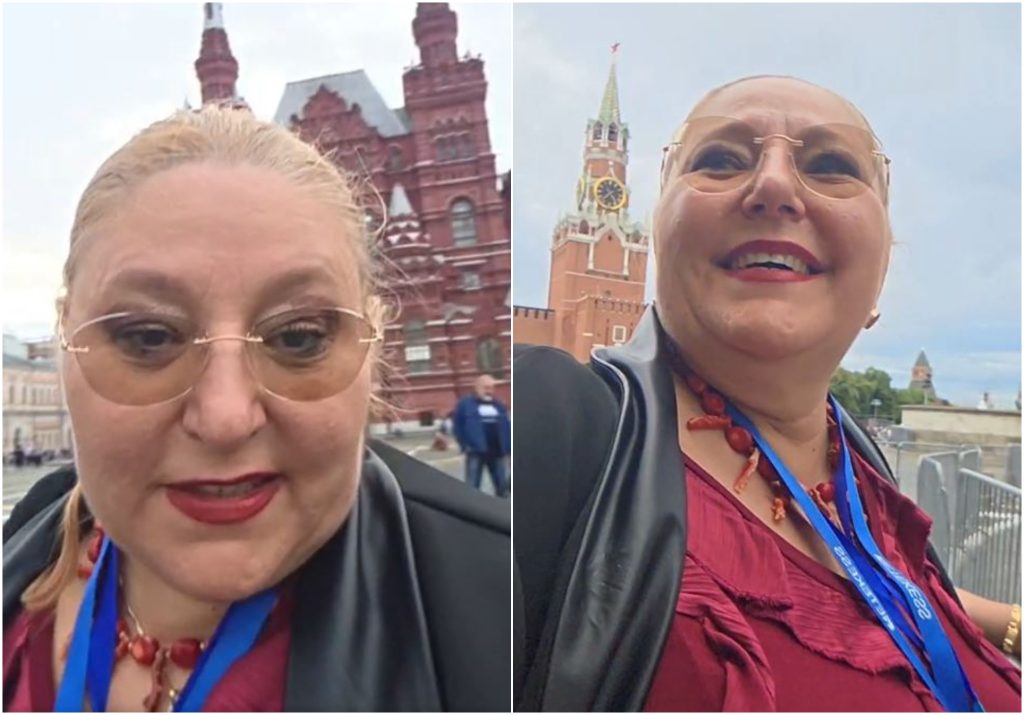 Șoșoacă laudă Rusia de la Moscova, contrastând cu evaluările internaționale Europarlamentara DIANA Șoșoacă a transmis un live din Piața Roșie, Moscova, unde a adus omagii statului rus, lăudând eficiența, investițiile și dezvoltarea