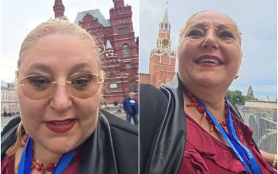 Șoșoacă laudă Rusia de la Moscova, contrastând cu evaluările internaționale Europarlamentara DIANA Șoșoacă a transmis un live din Piața Roșie, Moscova, unde a adus omagii statului rus, lăudând eficiența, investițiile și dezvoltarea