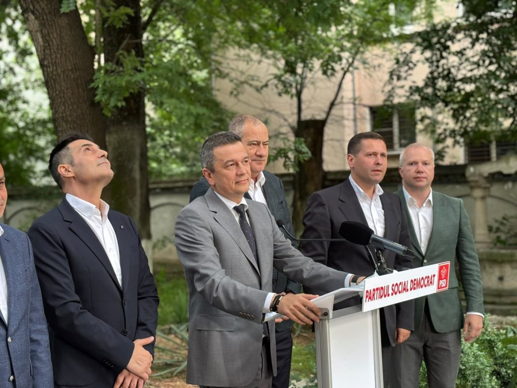 Liderul PSD, Sorin GRINDEANU, a declarat, după consultările cu premierul desemnat Eugen TOMAC, că partidul său nu va participa la un proiect de guvernare care perpetuează „modul falimentar de conducere al lui Ilie BOLĂJAN”