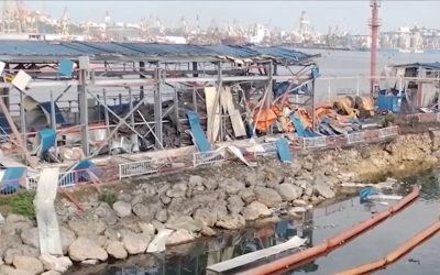Dronă navală a sfărâmat pereții unei clădiri în Portul Constanța O dronă navală a explodat violent în Portul Constanța, provocând pagube considerabile clădirii Agenției de salvare a vieții pe mare