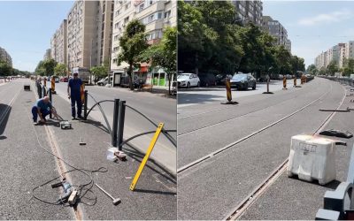 Șina de tramvai pe Bulevardul Chișinău, aproape gata. Când se deschide