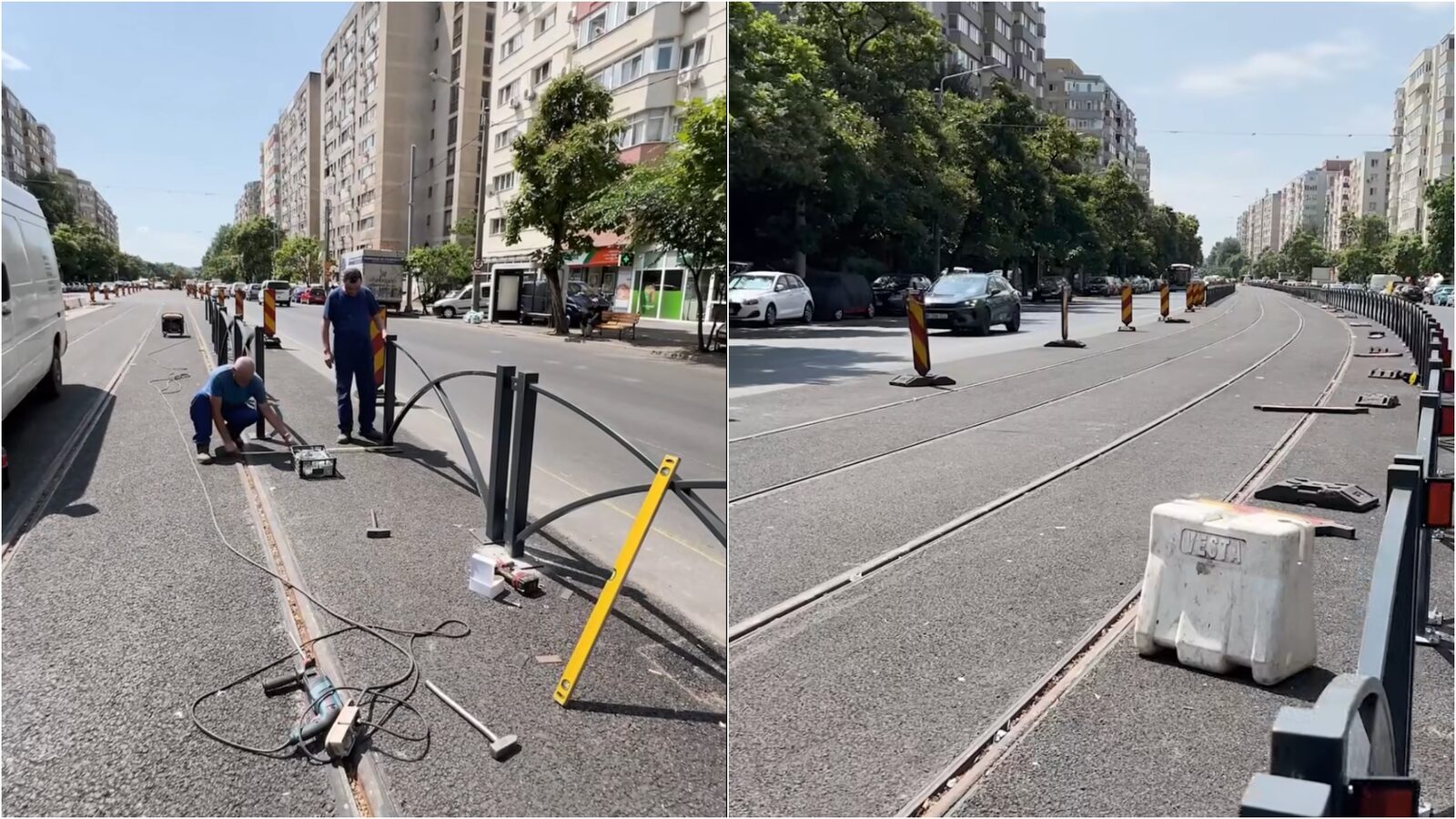 Șina de tramvai pe Bulevardul Chișinău, aproape gata. Când se deschide
