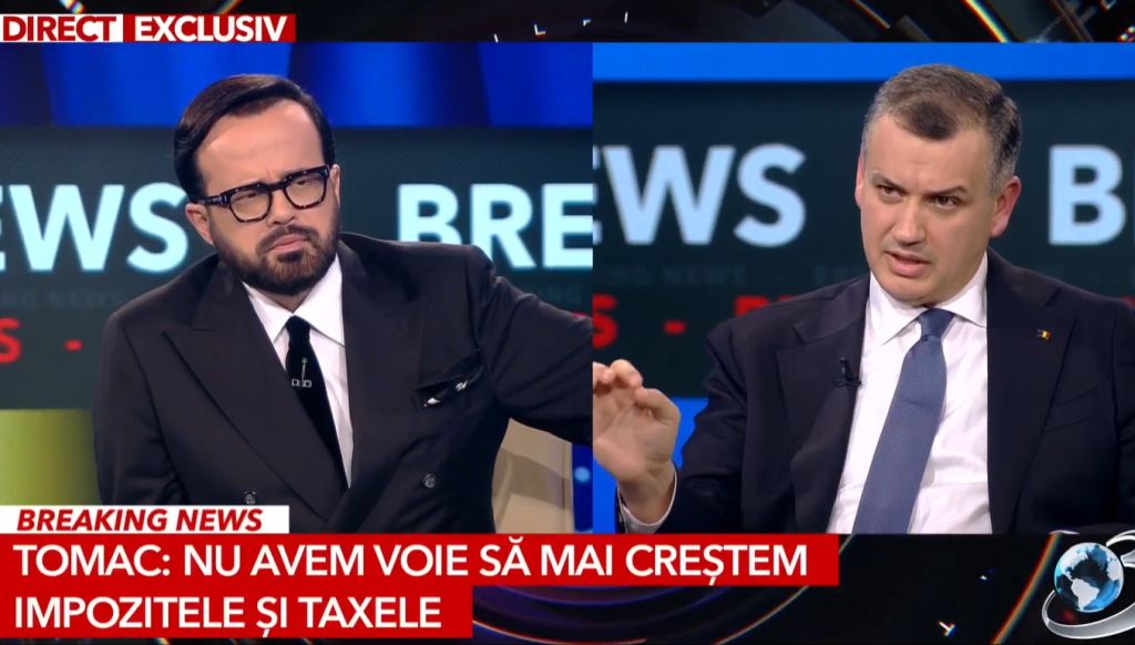 Tomac promite stabilitate fiscală și posibile reduceri de taxe PREMIERUL desemnat EUGEN TOMAC a declarat, în cadrul unei intervenții televizate, că viitorul său Cabinet nu are în plan majorarea taxelor și impozitelor