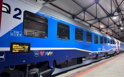 Vagon cușetă modern prin PNRR pe ruta București-Viena