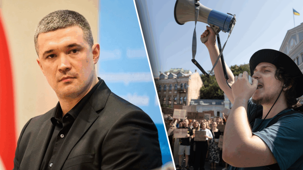 Proteste de amploare în Ucraina, declanșate de demiterea ministrului Apărării Mihailo Fedorov Pentru a treia zi consecutiv, străzile din Ucraina sunt animate de protestatari indignați de decizia neașteptată a președintelui Volodimir Zelenski de a-l demite pe Mihailo Fedorov din funcția de ministru al Apărării