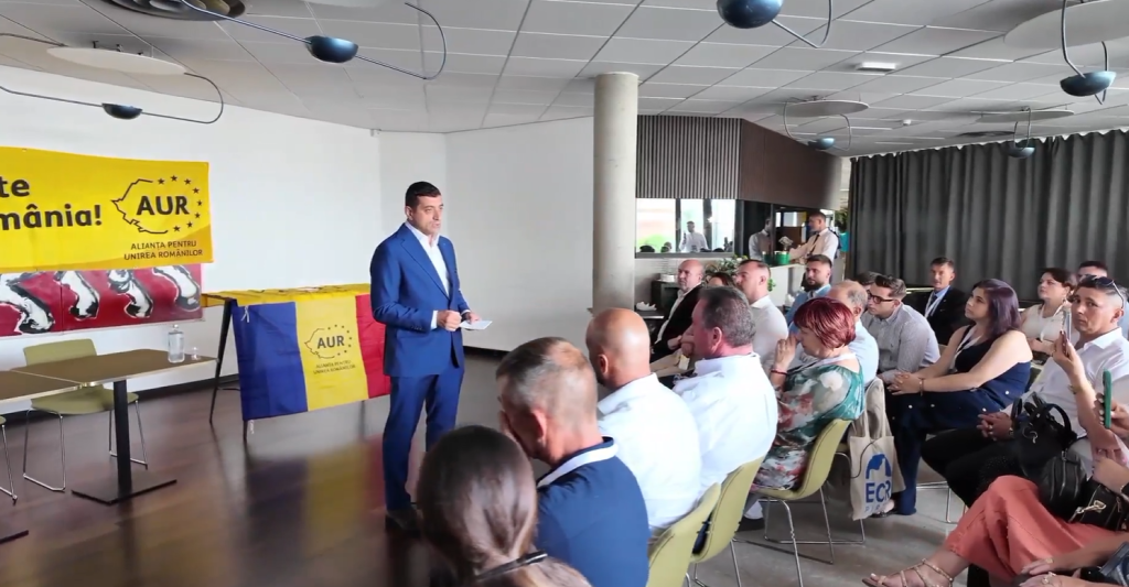 George Simion le-a reamintit românilor din Italia, cu ocazia unei întâlniri în Sicilia, de alegerile locale din București, unde a pierdut în turul al doilea în fața lui Nicușor Dan