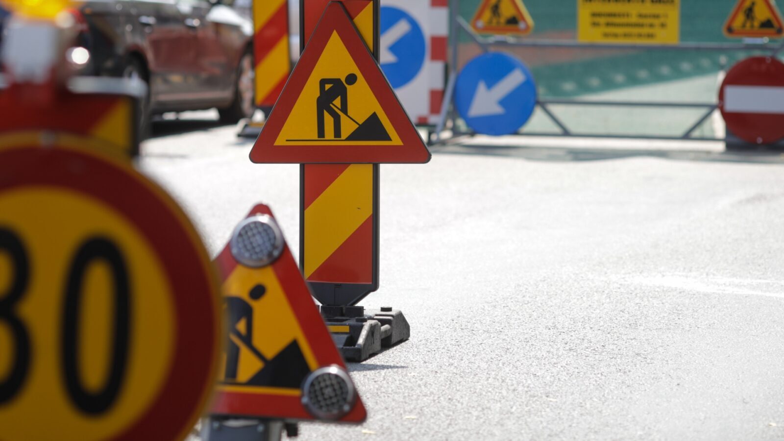 Carosabil prăbușit lângă Facultatea de Drept, trafic blocat