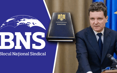 Blocul Național Sindical (BNS) cere inițierea unui referendum național pentru revizuirea Constituției României, vizând reglementarea explicită a stării de alertă