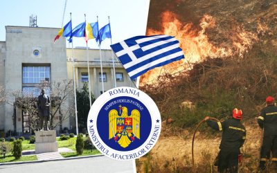 Ministerul Afacerilor Externe, prin Ambasada României la Atena și Consulatul General de la Salonic, monitorizează atent situația incendiilor de vegetație din Grecia