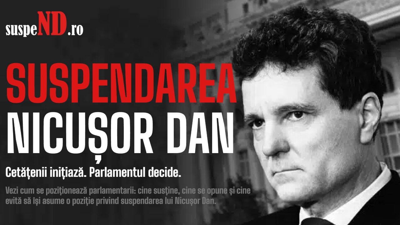 Alianța pentru Unirea Românilor (AUR) a lansat platforma online suspeND.ro, menită să susțină procedura de suspendare a președintelui Nicușor Dan