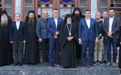 Liderii AUR, în frunte cu George Simion și alți oficiali ai partidului, și-au dedicat o perioadă recentă unui sejur la Muntele Athos