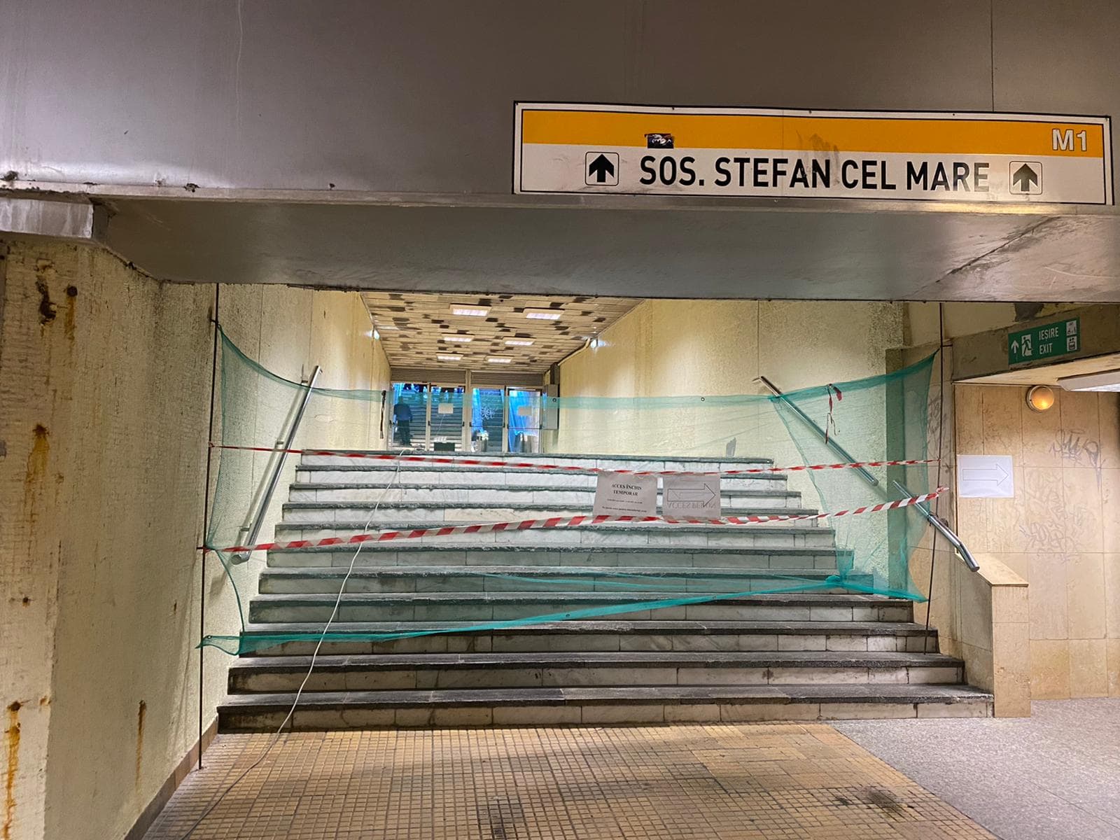 Metrou oprit la Ștefan cel Mare după accident cumplit