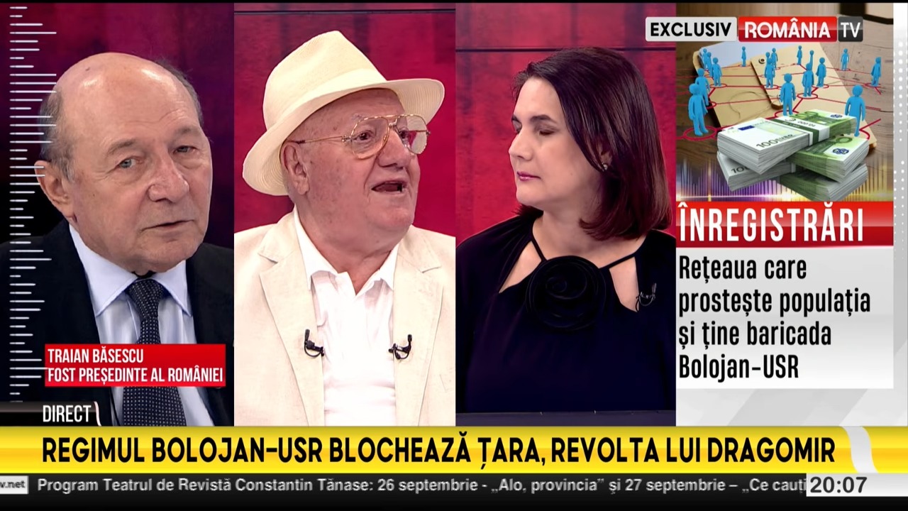 Dragomir, critic vehement la adresa politicilor energetice și a ajutorului acordat Ucrainei Invitat la România TV, Dumitru Dragomir a lansat critici dure la adresa clasei politice românești, subliniind necesitatea unui premier cu experiență și acuzând că anumite decizii sunt luate la ordin extern, în detrimentul intereselor naționale