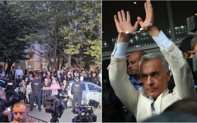Fostul candidat la președinție, CĂLIN GEORGESCU, a fost escortat la Arestul Central din București, unde îl așteaptă aproximativ 150 de susținători