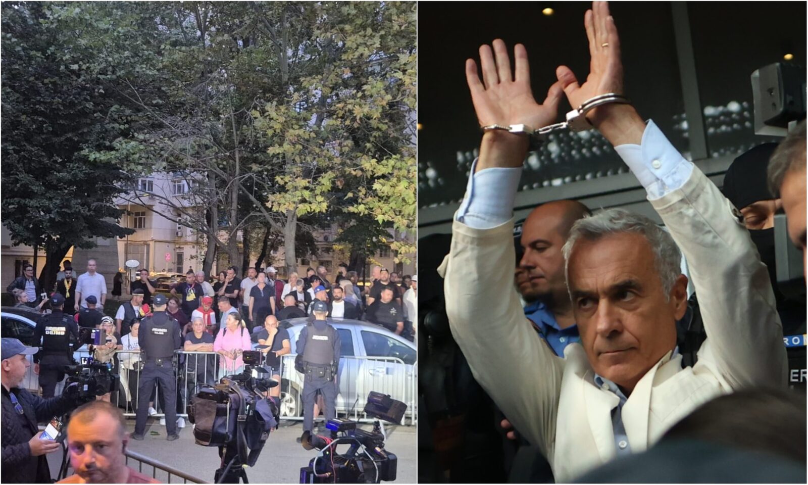 Fostul candidat la președinție, CĂLIN GEORGESCU, a fost escortat la Arestul Central din București, unde îl așteaptă aproximativ 150 de susținători