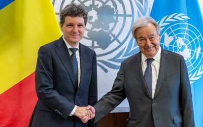 Șeful statului român, Nicușor Dan, întrevederea cu Antonio Guterres la sediul ONU Președintele României, Nicușor Dan, s-a întâlnit duminică la sediul Organizației Națiunilor Unite din New York cu Secretarul General al ONU, Antonio Guterres