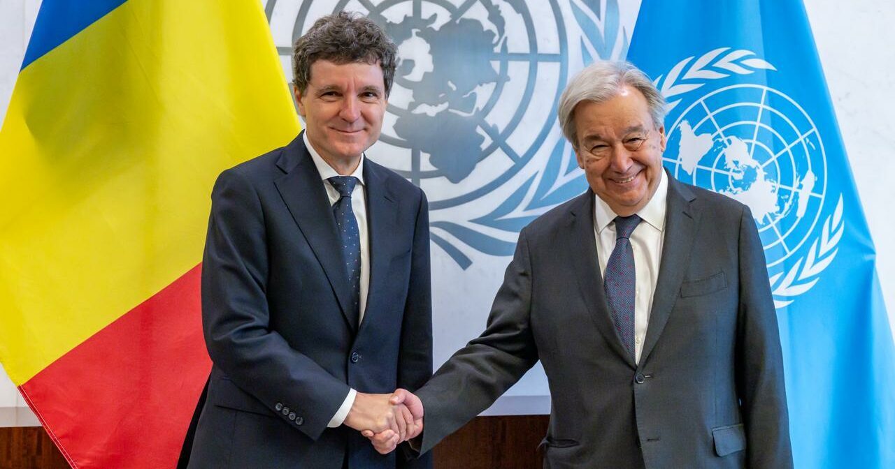 Șeful statului român, Nicușor Dan, întrevederea cu Antonio Guterres la sediul ONU Președintele României, Nicușor Dan, s-a întâlnit duminică la sediul Organizației Națiunilor Unite din New York cu Secretarul General al ONU, Antonio Guterres