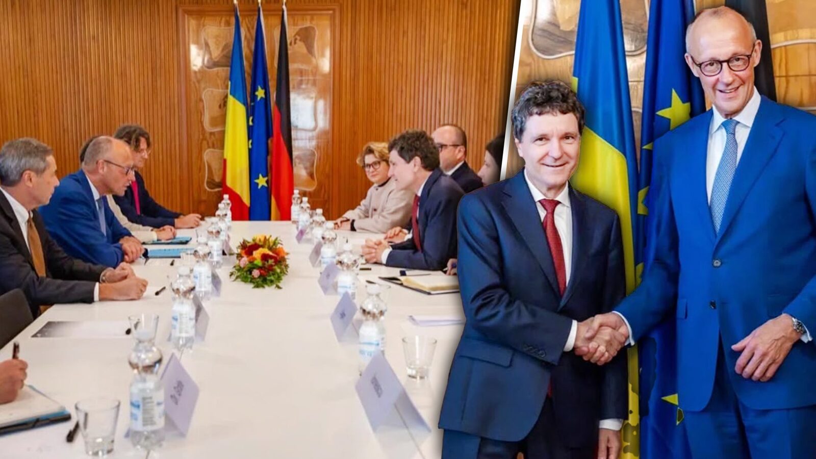 Nicușor Dan și Friedrich Merz, discuții strategice la Rovaniemi Președintele României, Nicușor Dan, s-a întâlnit cu cancelarul federal al Germaniei, FRIEDRICH MERZ, în marja Summitului European dedicat Regiunii Arctice, desfășurat la Rovaniemi
