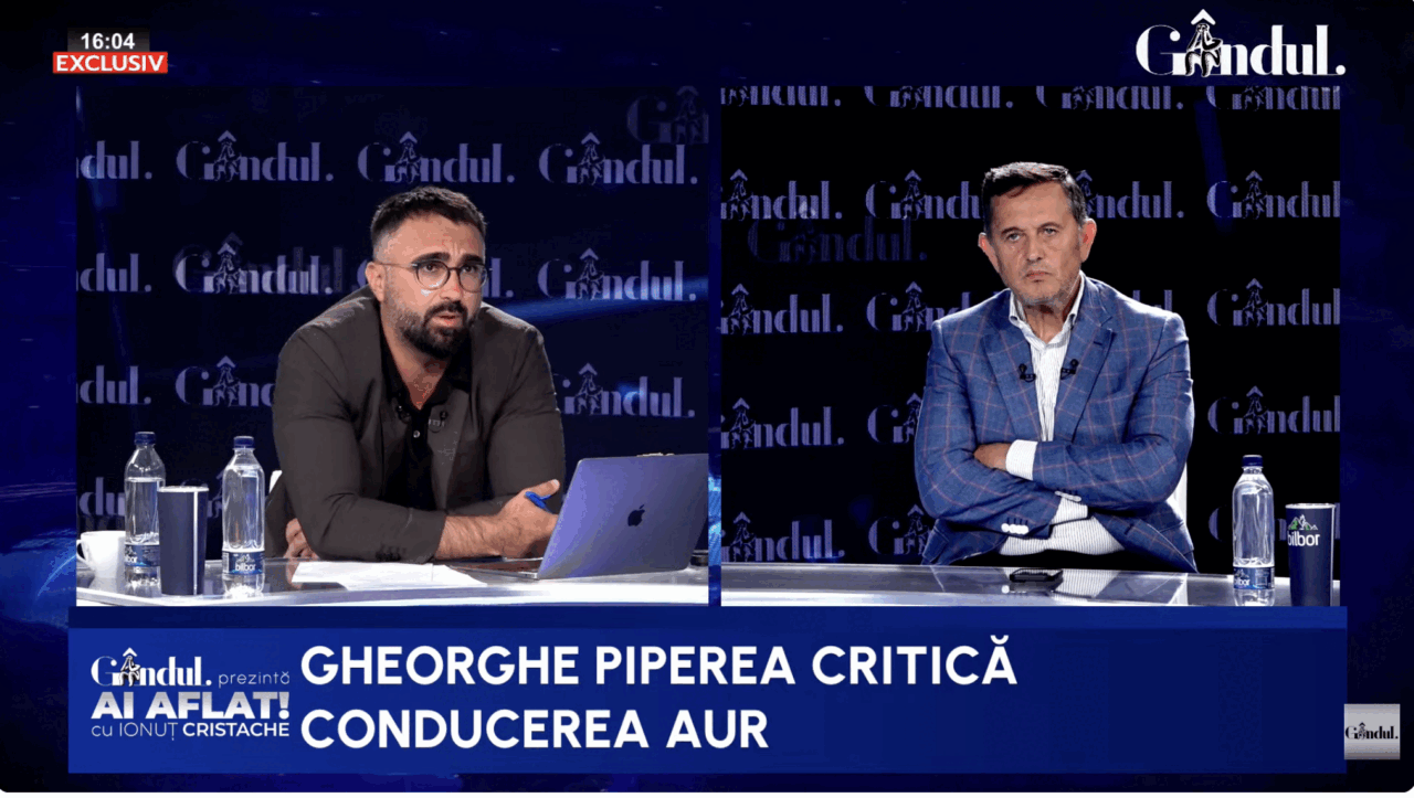 Europarlamentarul AUR, GHEORGHE PIPEREA, a criticat vehement conducerea partidului, susținând că formațiunea politică a stagnat în ultimele patru luni, ratând oportunități semnificative de consolidare politică