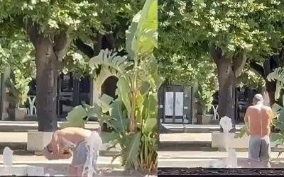 Un cetățean român, în vârstă de 50 de ani, a fost amendat cu 100 de euro în Italia, după ce a fost surprins în timp ce se spăla într-o fântână publică din Piazza Cairoli, în localitatea Messina