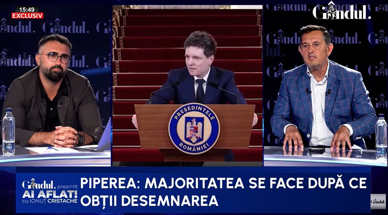 Avocatul Piperea, propunere neașteptată pentru funcția de premier Avocatul Gheorghe Piperea consideră că ar fi o variantă potrivită pentru funcția de prim-ministru și că și-ar asuma responsabilitatea