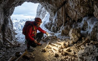 Descoperire arheologică excepțională în Alpi: mii de oase de urși din epoca de gheață, găsite într-o peșteră intactă O echipă de arheologi a făcut o descoperire de o importanță științifică majoră într-o peșteră proaspăt descoperită în masivul Dolomiților, în Tirolul de Sud, Italia