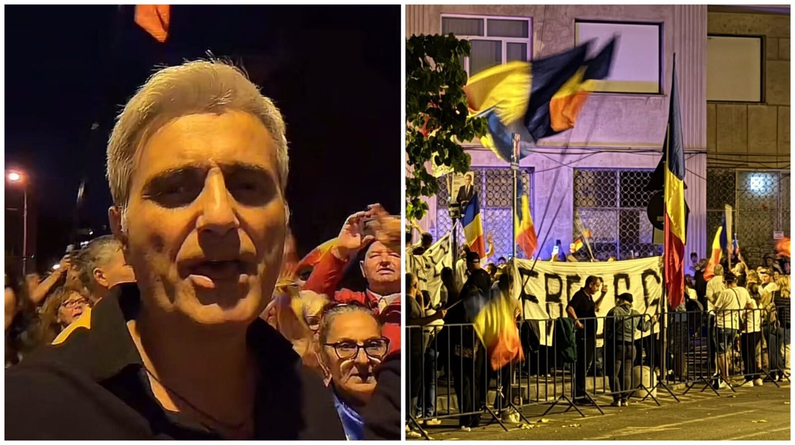 Jurnalistul ROBERT TURCESCU a fost surprins duminică seara alături de susținătorii lui CĂLIN GEORGESCU în fața Arestului Central din București, unde se desfășoară, pentru a 13-a noapte consecutiv, proteste în sprijinul fostului candidat la președinție