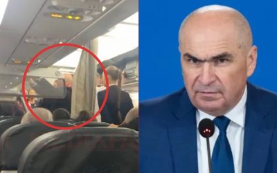 Premierul interimar Ilie Bolojan a revenit joi seară la București cu o cursă obișnuită TAROM, după o vizită la Bruxelles