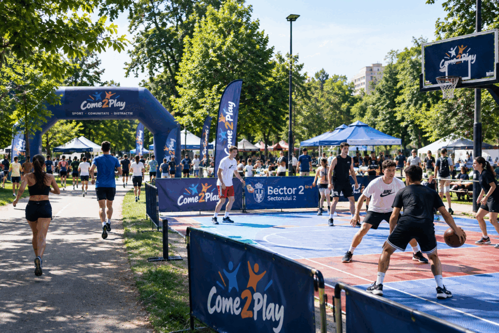 Come2Play, weekend sportiv în Parcul Național. Bucureștenii, la distracție