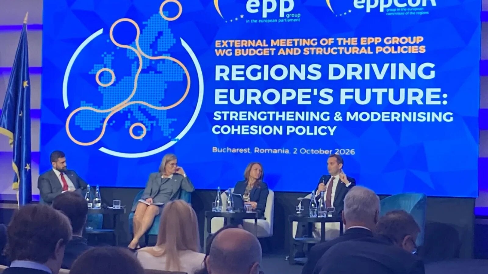 Grupul de lucru al Partidului Popular European (PPE) pentru bugete a analizat la București viitorul fondurilor de coeziune destinate modernizării localităților din statele Uniunii Europene